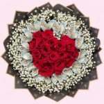 Royal Crimson Money Rose Bouquet